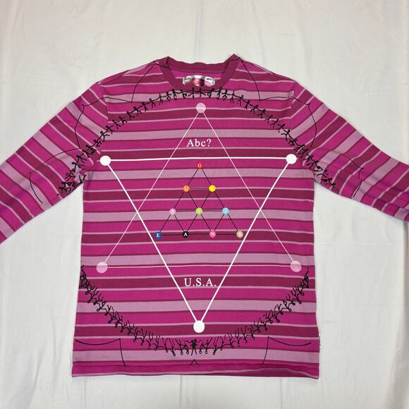 Advisory Board Crystals Guess The Source Shirt Men's XS Striped Long Sleeve - Picture 2 of 11